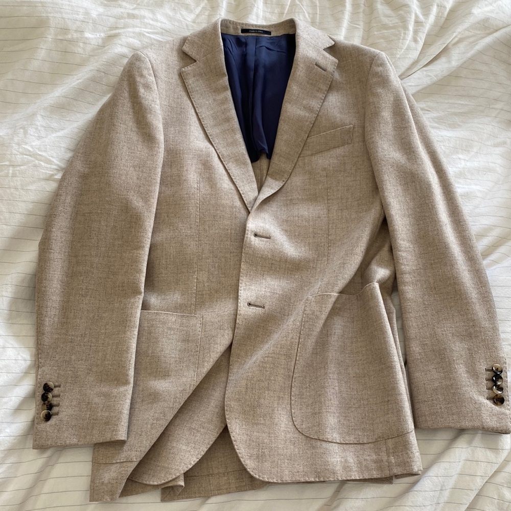 Suit supply Men’s Wool Blazer in oatmeal